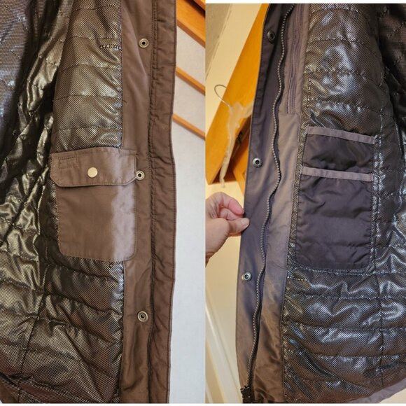 [COLUMBIA] Women's Omni Heat Thermal Hooded Olive Green Winter Insulated Jacket - Picture 12 of 16